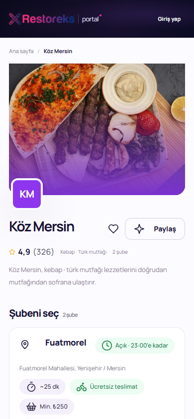 ad.restoreks.com vitrin sayfası örneği